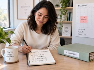 create your career evidence bank by keep track of your wins as they happen.